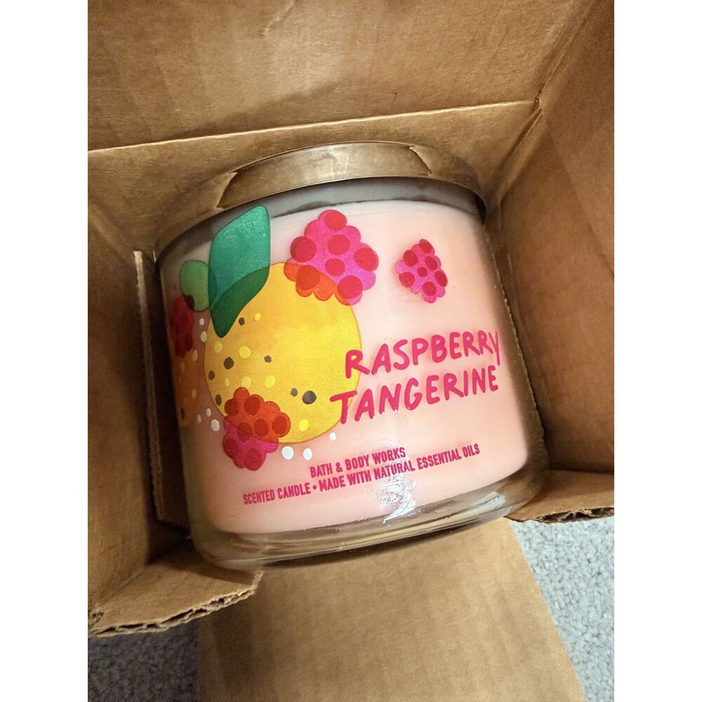 Bath & Body Works Raspberry Tangerine 3-wick candle